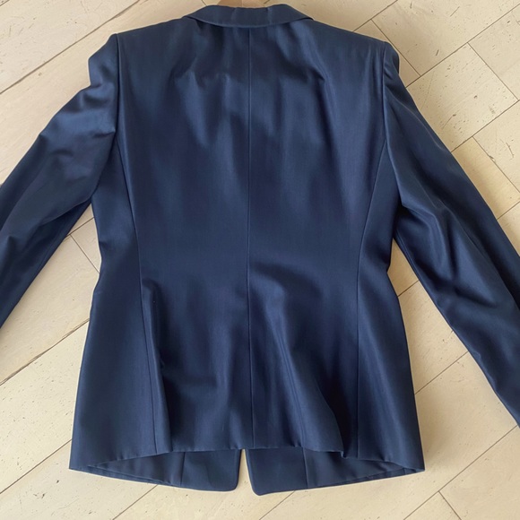 Armani Collezioni Classic Tailored Navy Pantsuit - Picture 2 of 12